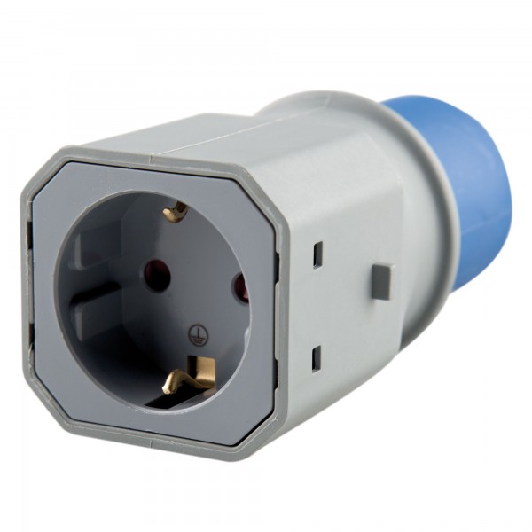 Adaptador industrial ip44 2p+t base 2p