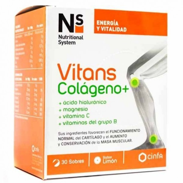 NS Vitans Colágeno Sabor Limon 30 Sobres