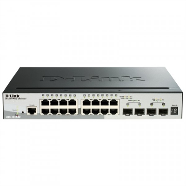 D-link dgs-1510-20/e switch l2 16xgb 2xsfp+ 2x10gb