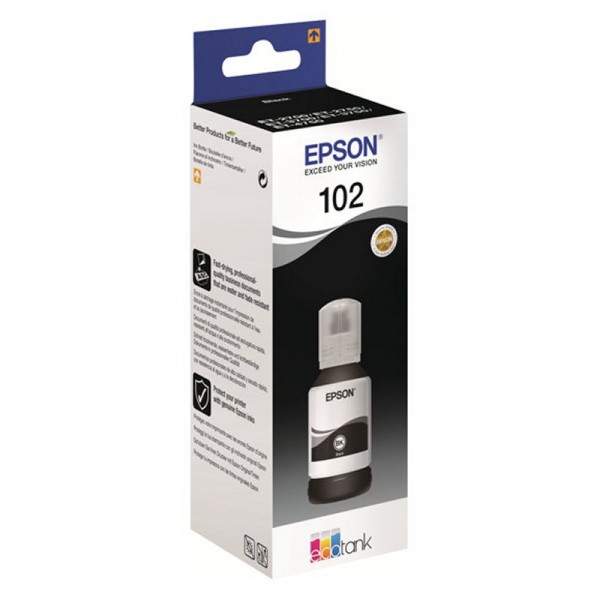 Epson botella tinta ecotank 102 negro