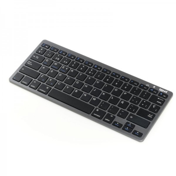 Iggual teclado bluetooth slim tkl-bt negro 2 canal