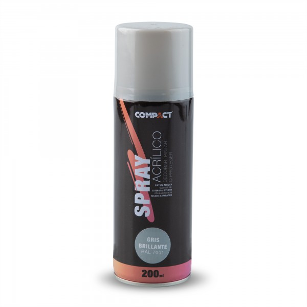 Pintura spray brillo 200ml.gris