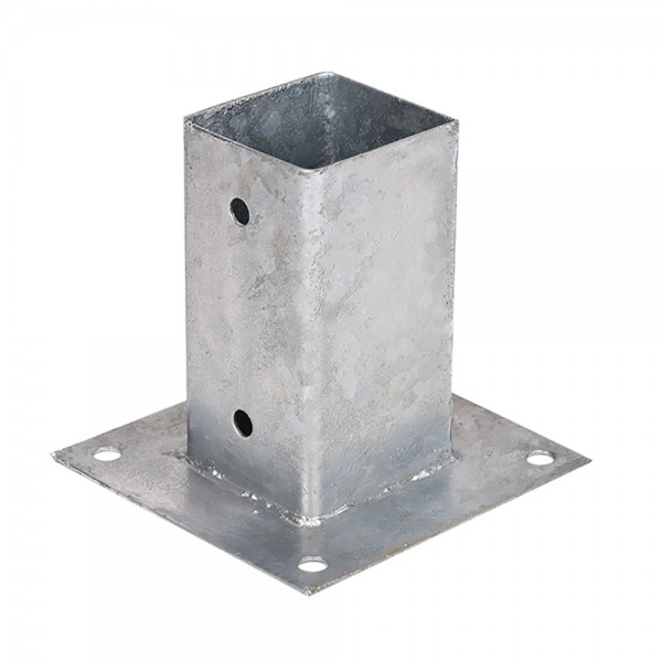 Anclaje metálico cuadrado 9 x 9 cm