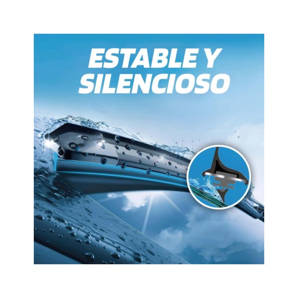 Escobilla Limpiaparabrisas Modelo Aquan66 Ultra Flex Series 26" 66 cm 1 Unidad con 8 Adaptadores