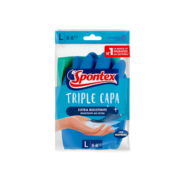 Spontex Guantes Triple Capa talla L