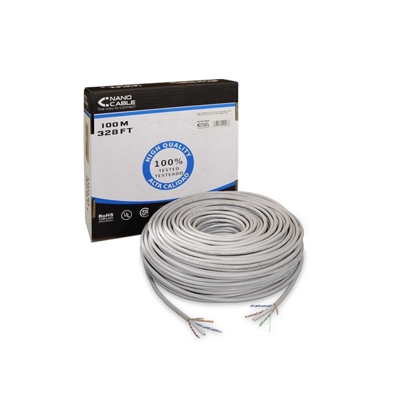 Nanocable cable red rj45 cat6 utp rigido awg24