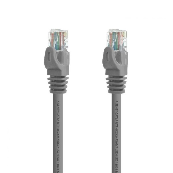 Aisens latiguillo rj45 cat.6a utp gris 1.0m
