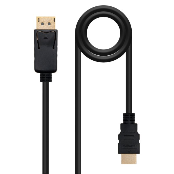 Nanocable cable conversor dp a hdmi 2 m negro