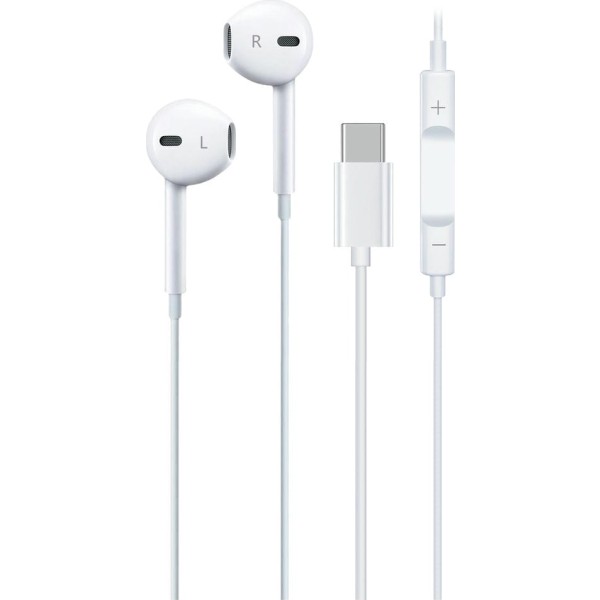 Auriculares cable tipo-c blancos