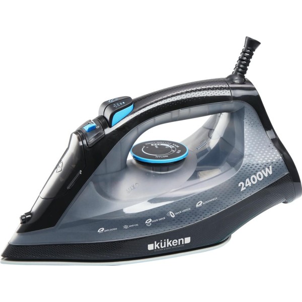 Plancha vapor 2400w. suela inox.