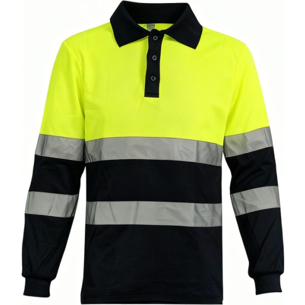 Polo reflectante m/larga t.  m