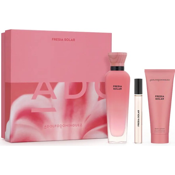 Adolfo dominguez fresia solar eau de parfum 120ml vaporizador + locion corporal perfumada 1u + vial 10ml vaporizador