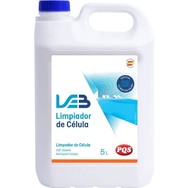 Limpiador células para piscinas salinas, garrafa 5 l