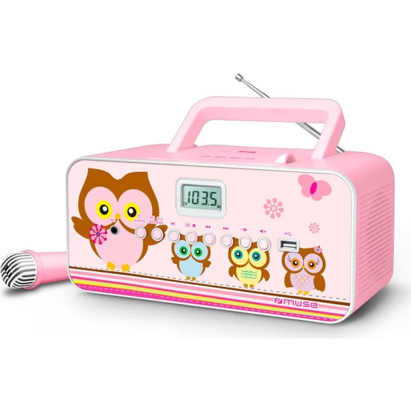 Muse m-29 kp / radio portátil cd con micrófono