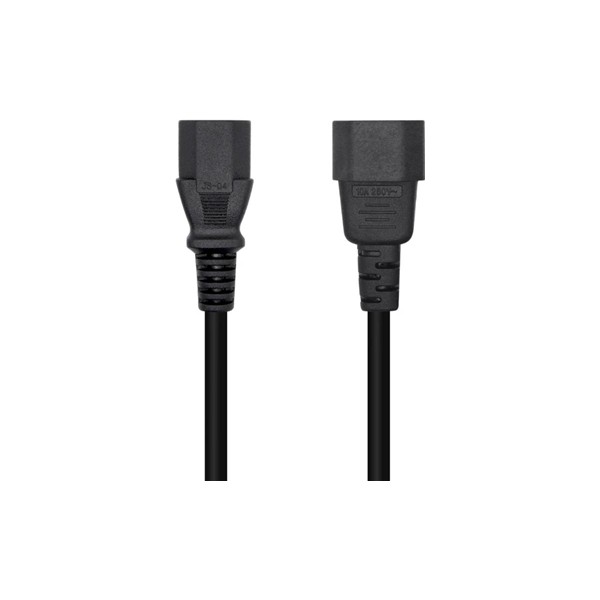 Aisens cable alimentación c13/h-c14/m negro 3.0m